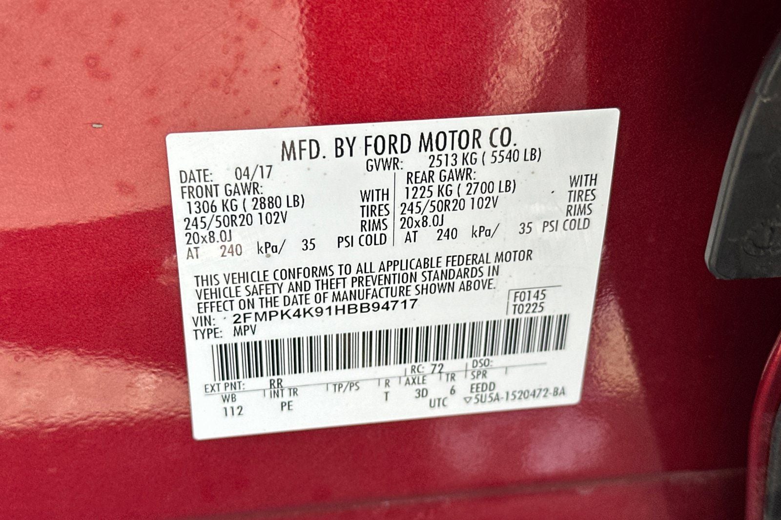 2017 Ford Edge Titanium