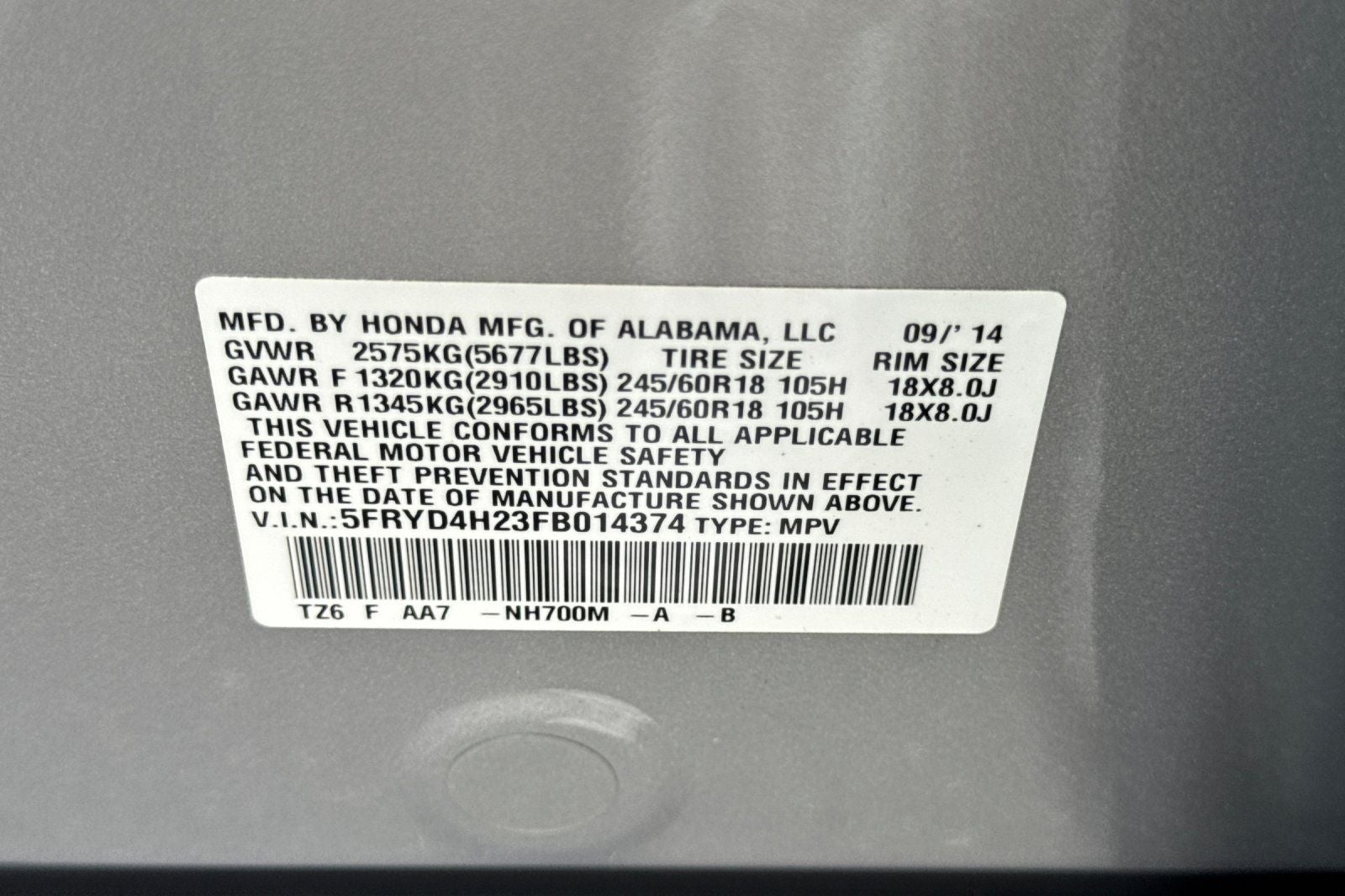 2015 Acura MDX 3.5L SH-AWD