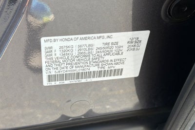 2019 Acura MDX 3.5L Technology Package SH-AWD
