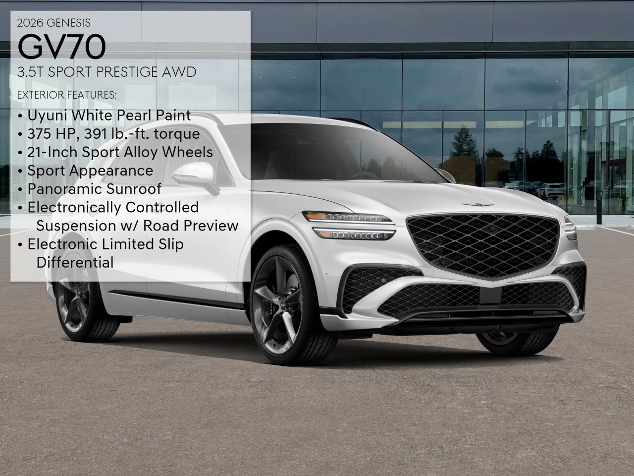 2026 Genesis GV70 3.5T Sport Prestige