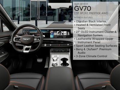 2026 Genesis GV70 2.5T Sport Prestige