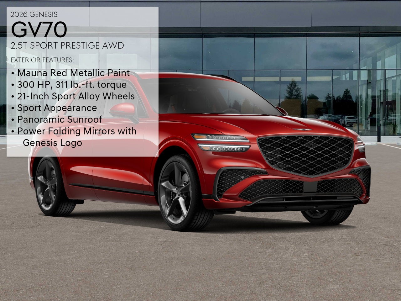2026 Genesis GV70 2.5T SPORT PRESTIGE