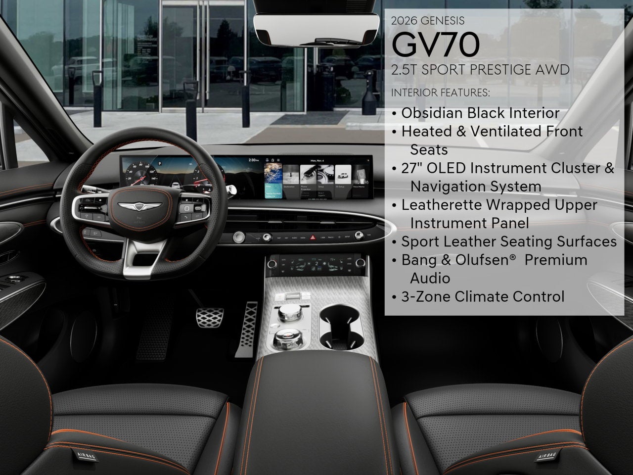 2026 Genesis GV70 2.5T SPORT PRESTIGE