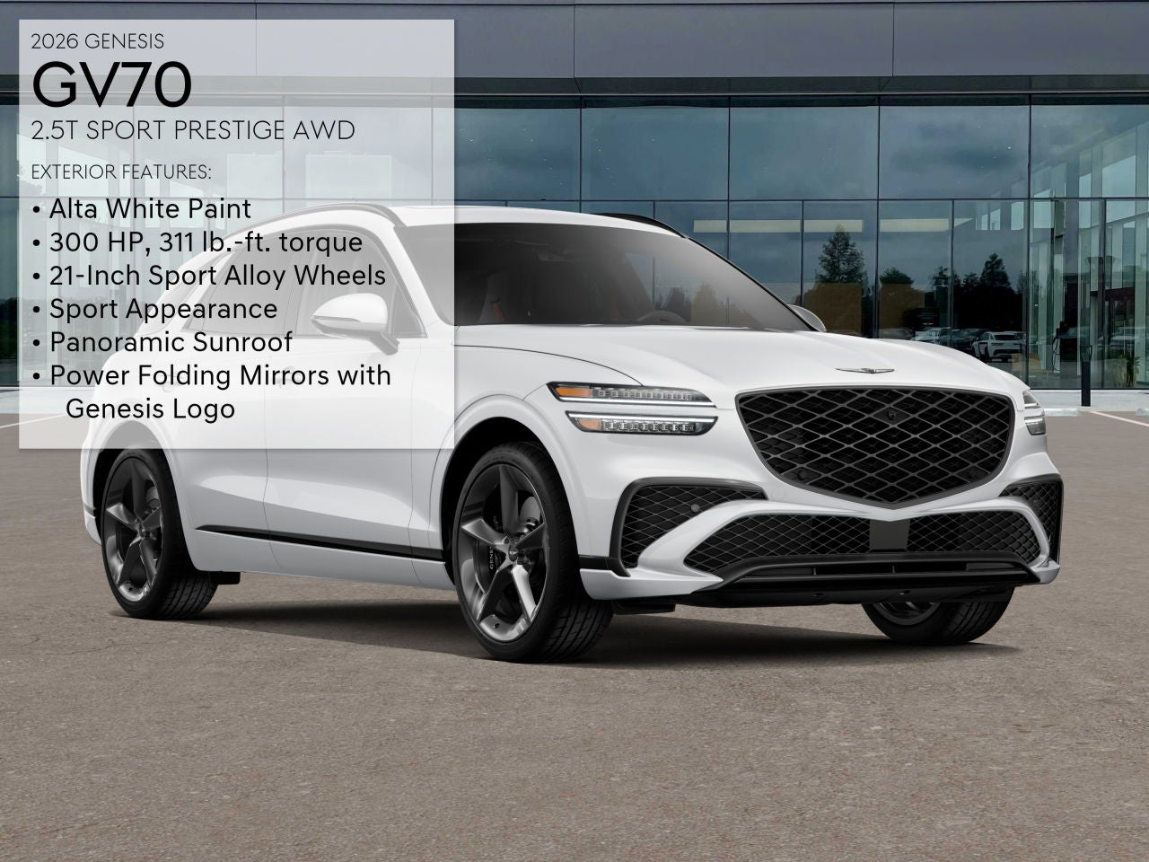 2026 Genesis GV70 2.5T SPORT PRESTIGE