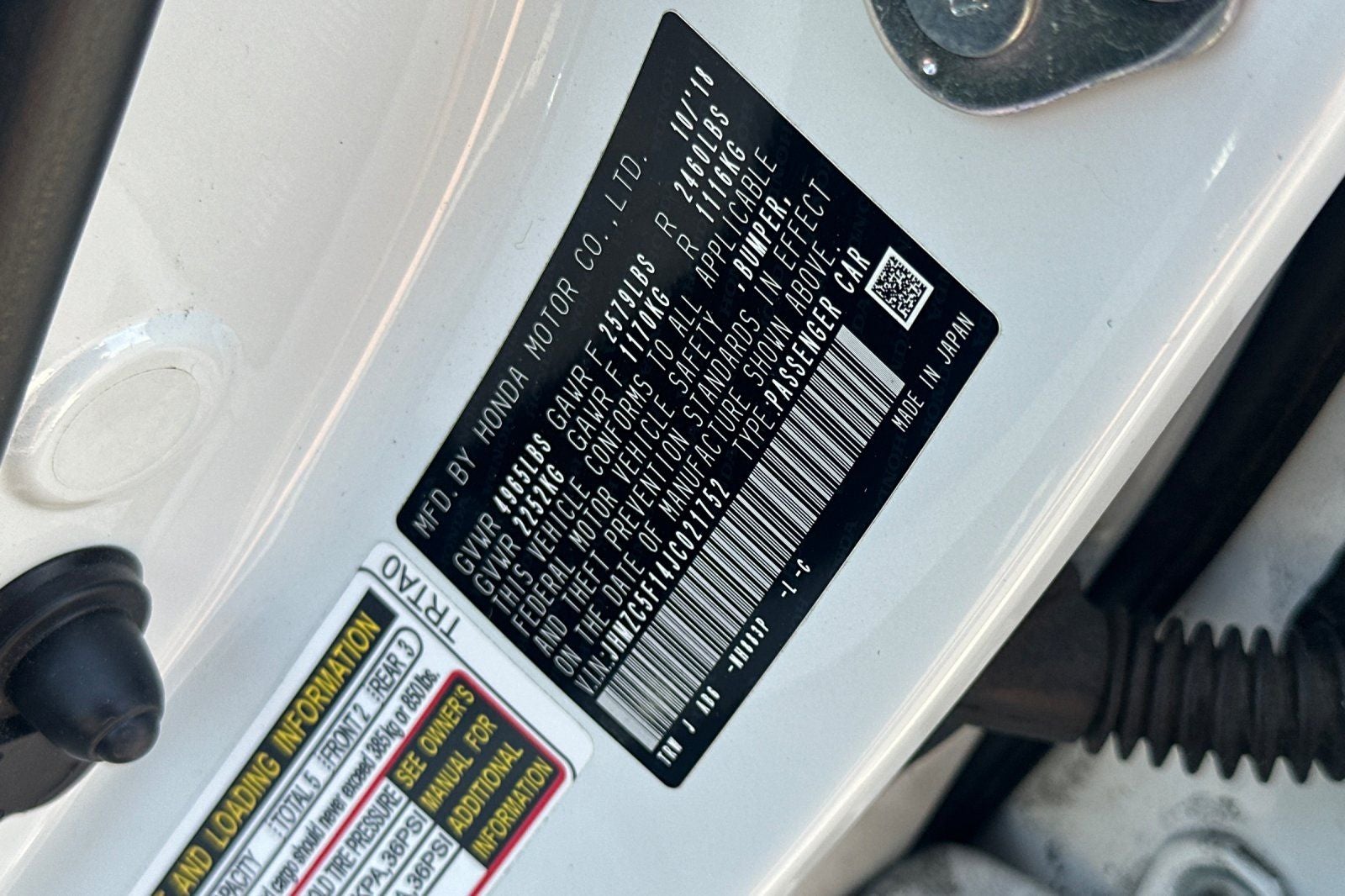 2018 Honda Clarity Plug-In Hybrid Base