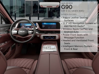 2026 Genesis G90 3.5T E-SC MHEV