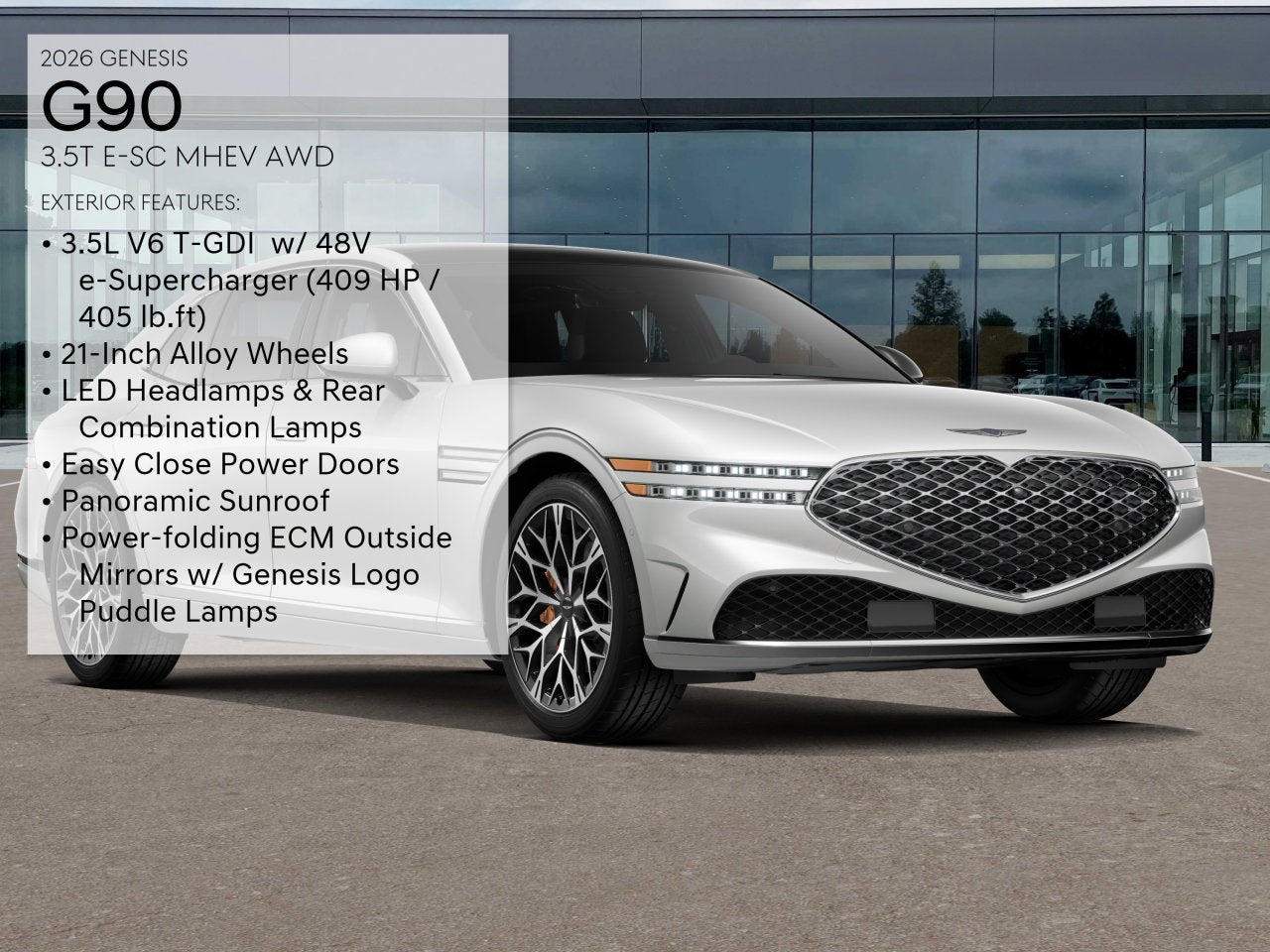 2026 Genesis G90 3.5T E-SC MHEV