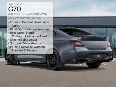 2026 Genesis G70 3.3T PRESTIGE GRAPHITE