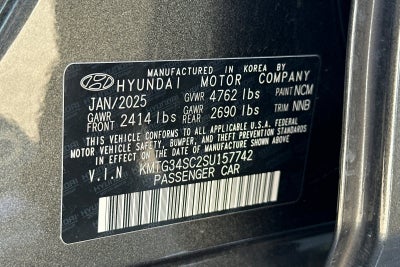 2025 Genesis G70 2.5T