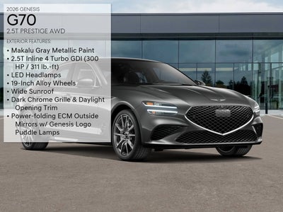 2026 Genesis G70 2.5T PRESTIGE