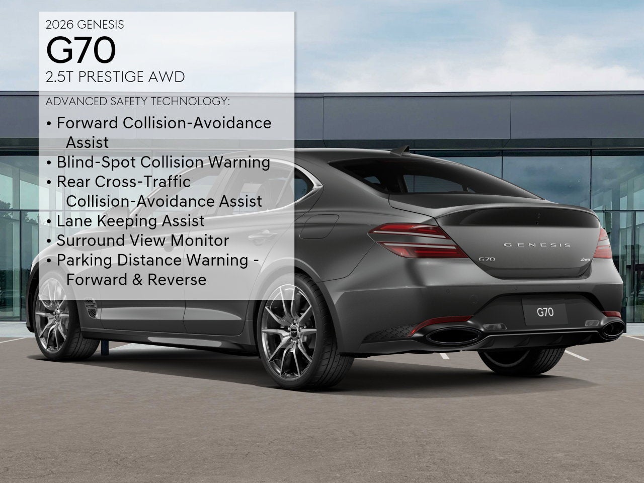 2026 Genesis G70 2.5T PRESTIGE