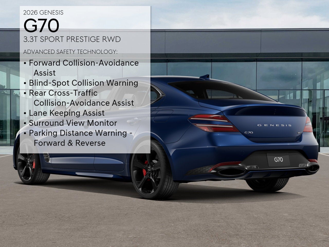 2026 Genesis G70 3.3T SPORT PRESTIGE