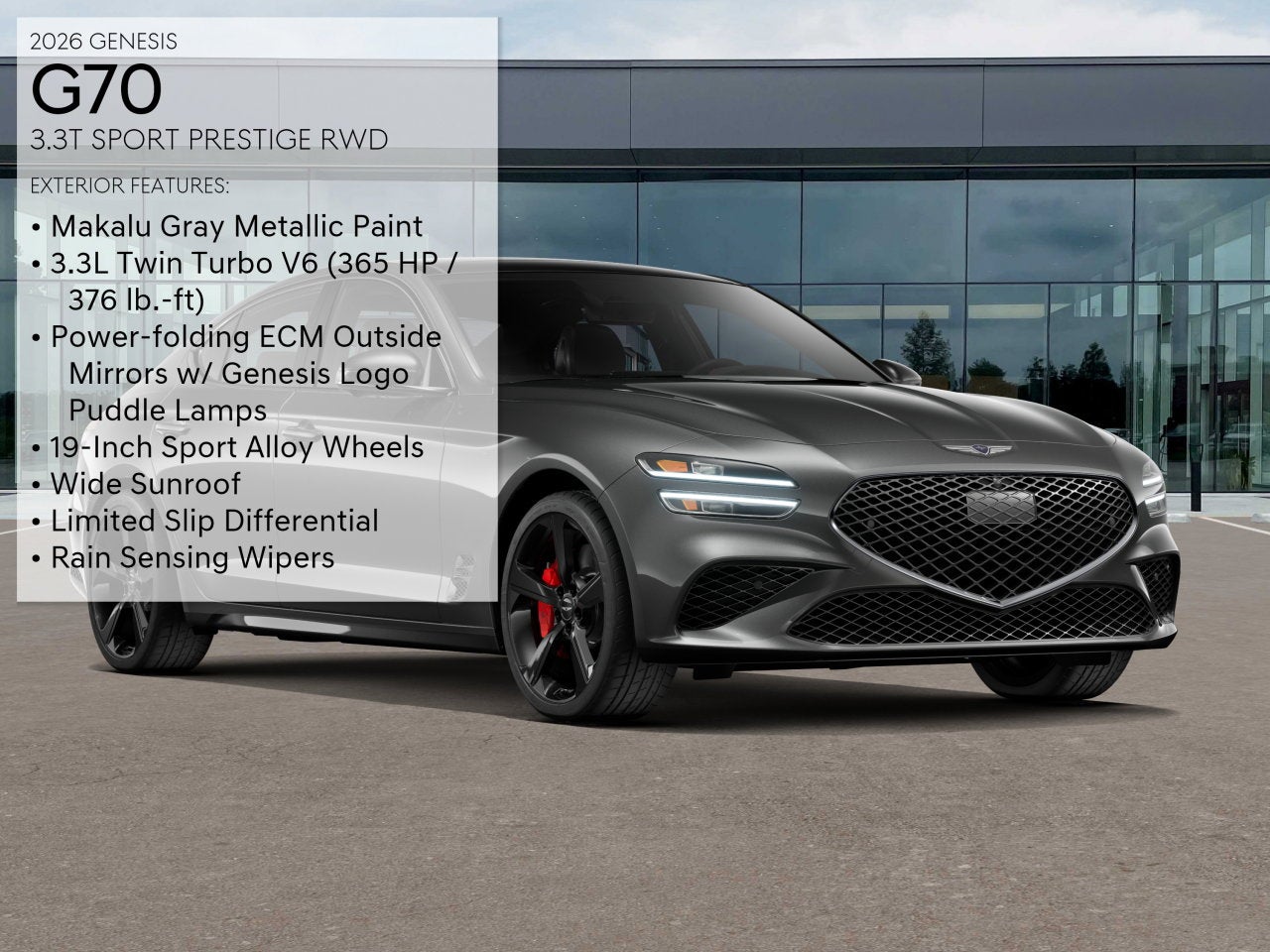2026 Genesis G70 3.3T SPORT PRESTIGE