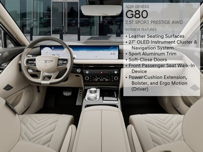 2026 Genesis G80 2.5T SPORT PRESTIGE