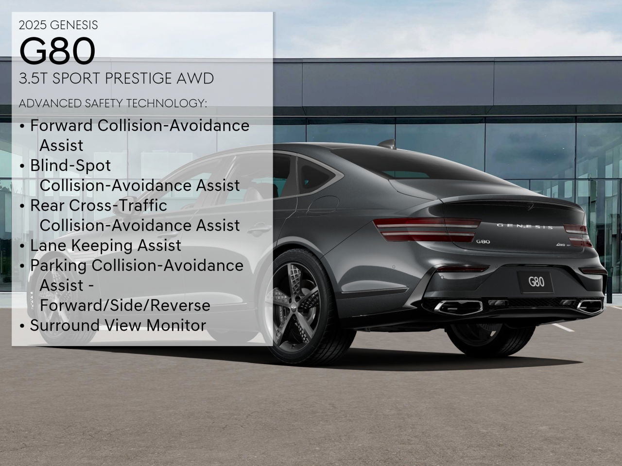 2025 Genesis G80 3.5T SPORT PRESTIGE