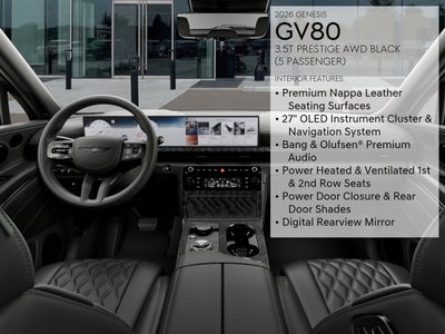 2026 Genesis GV80 2.5T PRESTIGE BLACK