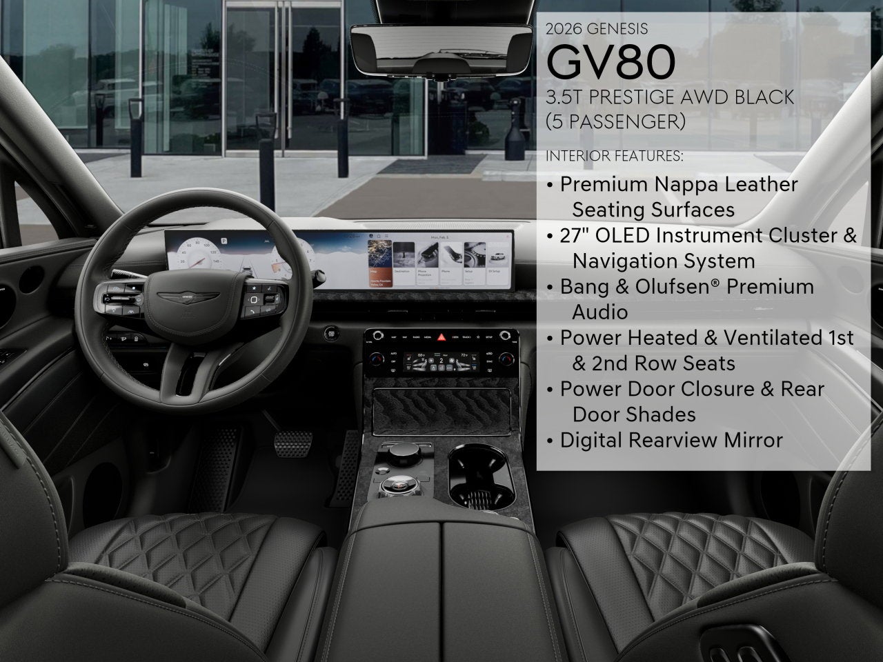 2026 Genesis GV80 2.5T PRESTIGE BLACK