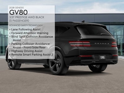 2026 Genesis GV80 2.5T PRESTIGE BLACK