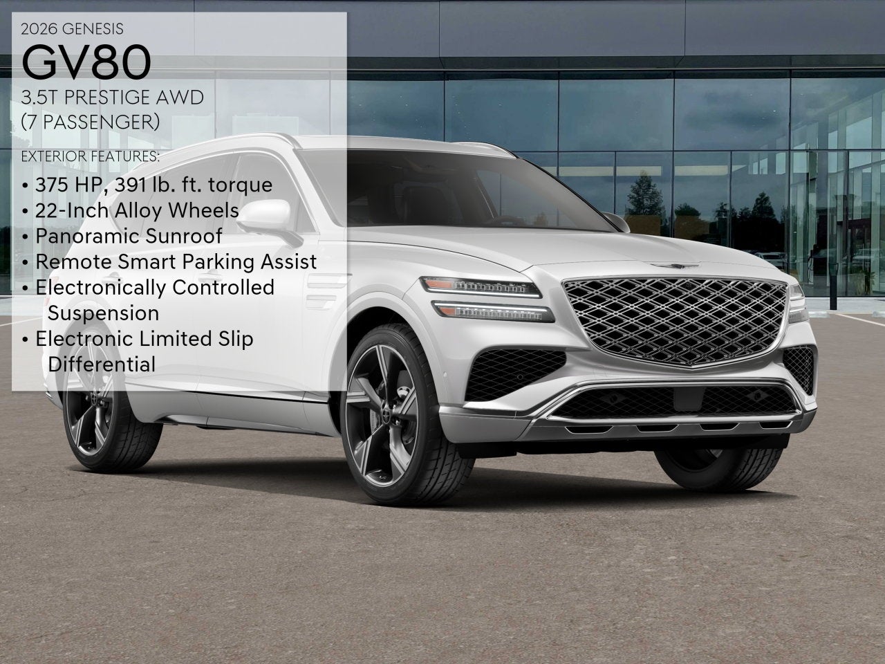 2026 Genesis GV80 3.5T PRESTIGE