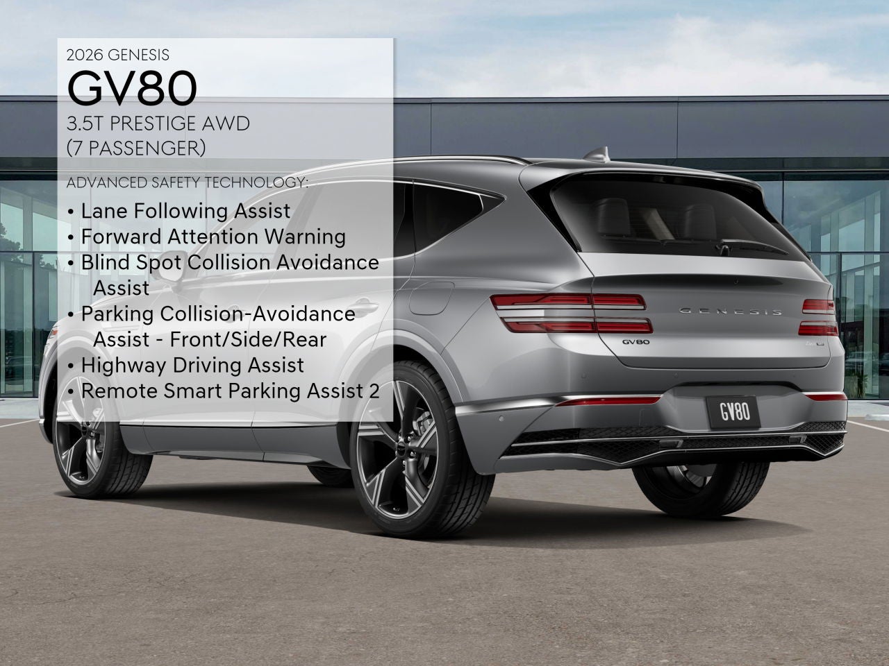 2026 Genesis GV80 3.5T PRESTIGE