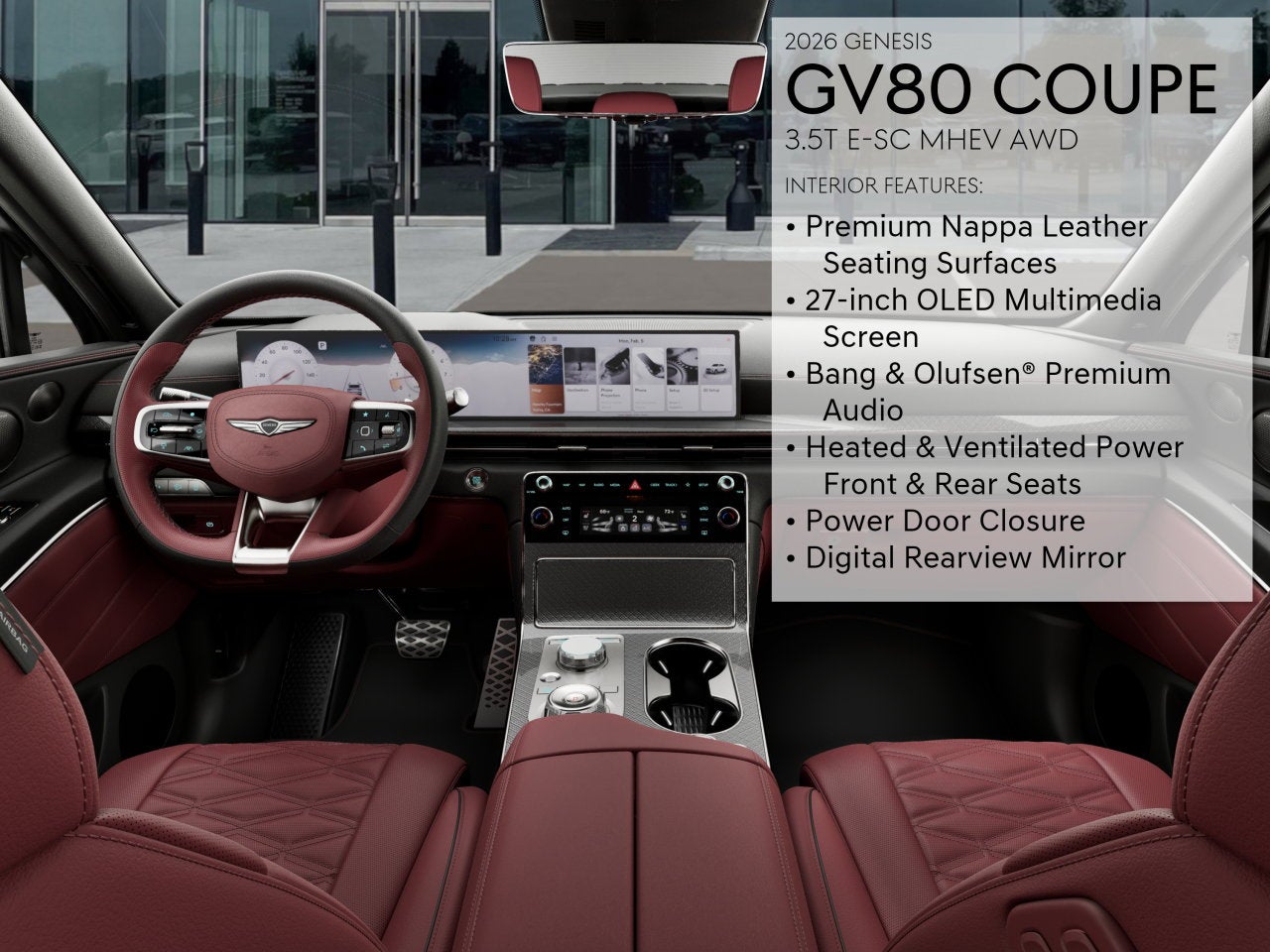 2026 Genesis GV80 Coupe 3.5T e-SC