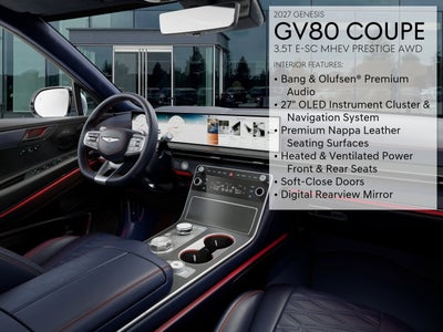 2027 Genesis GV80 Coupe 3.5T E-SC MHEV PRESTIGE