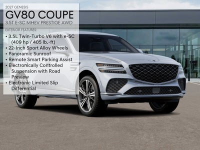 2027 Genesis GV80 Coupe 3.5T E-SC MHEV PRESTIGE