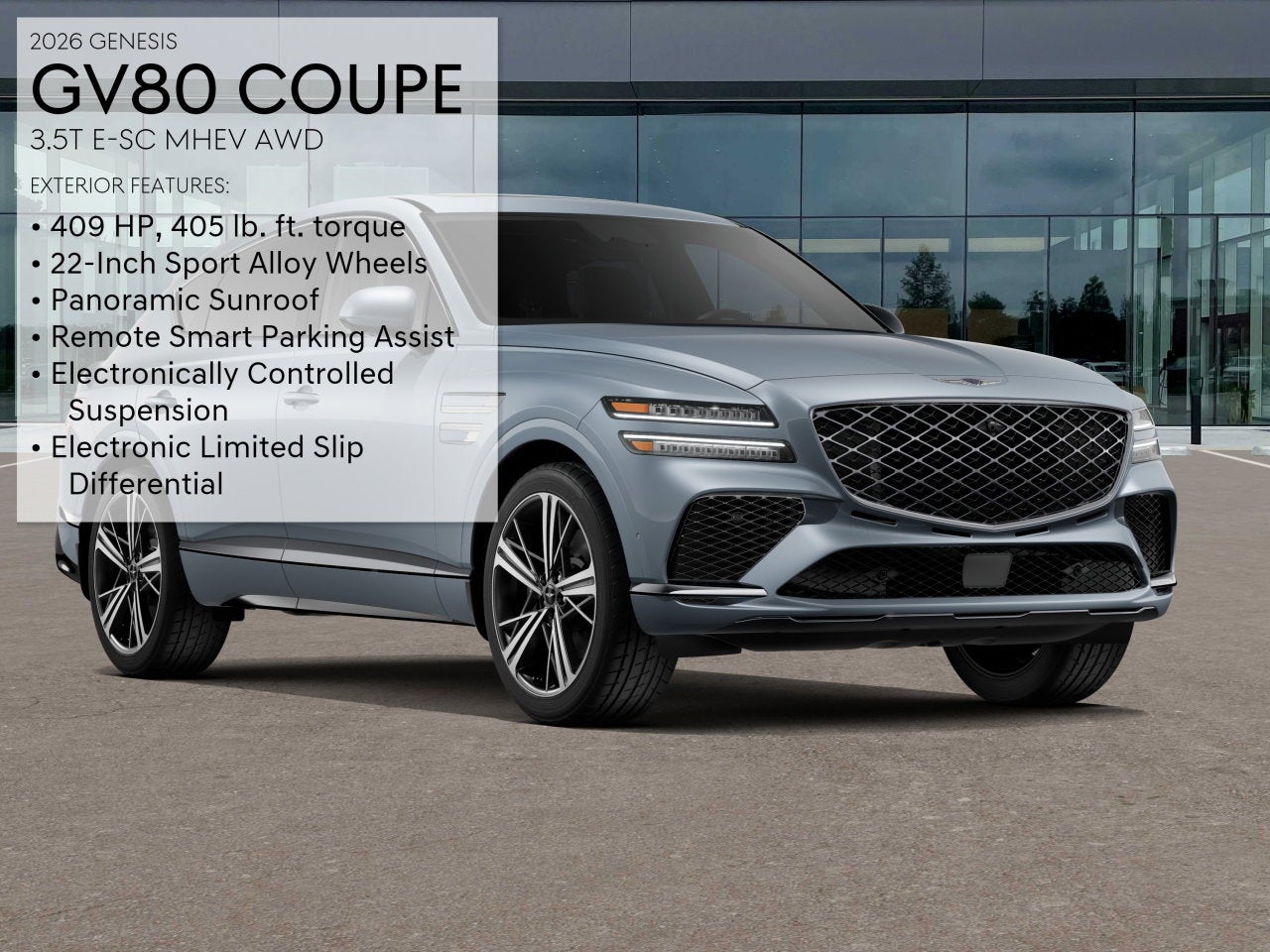 2026 Genesis GV80 Coupe 3.5T e-SC