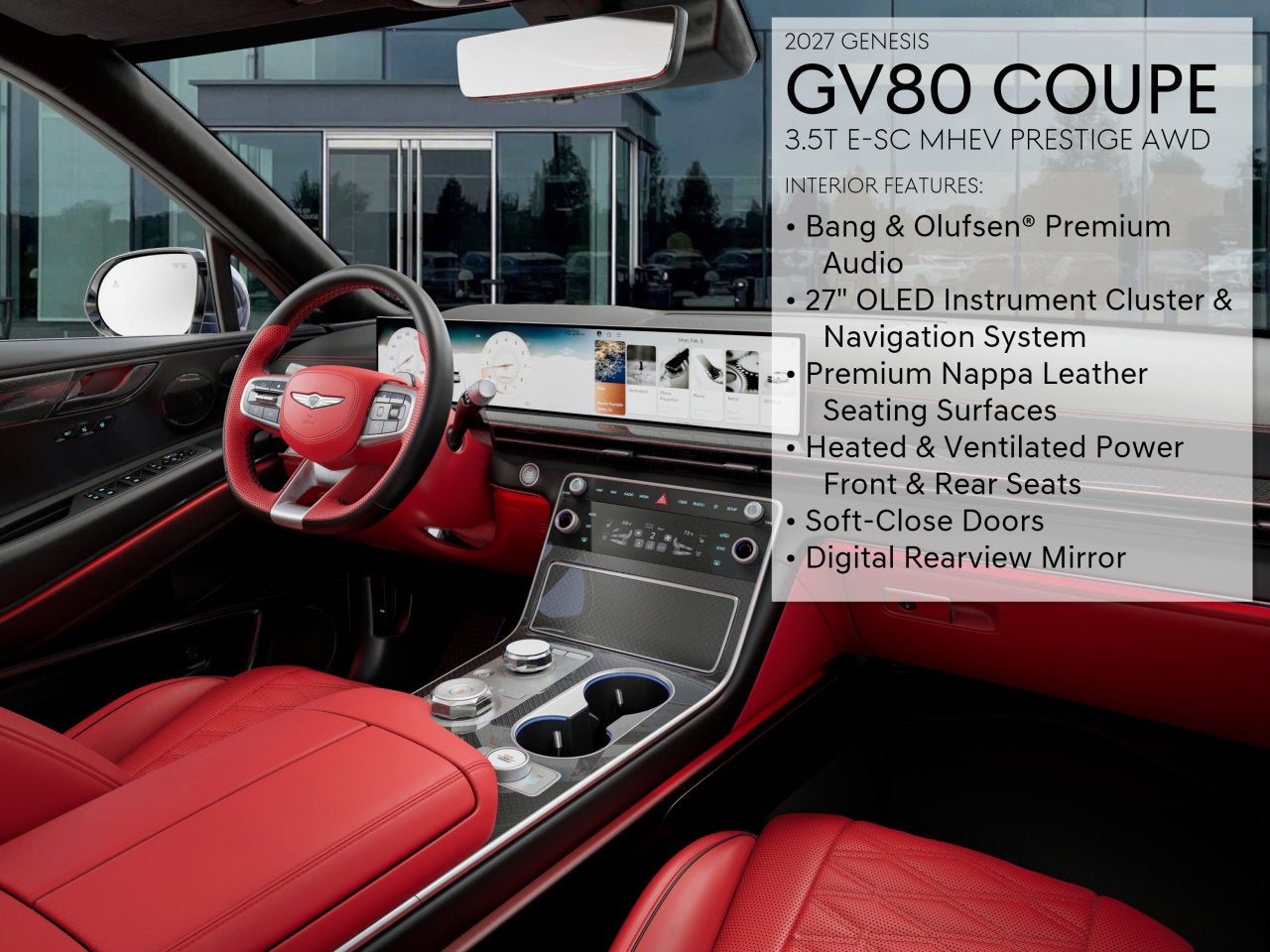2027 Genesis GV80 Coupe 3.5T E-SC MHEV PRESTIGE