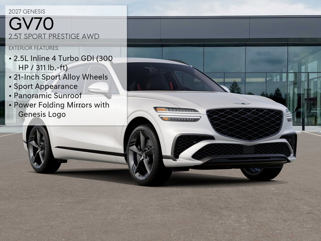 2027 Genesis GV70 2.5T SPORT PRESTIGE