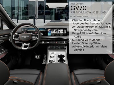 2026 Genesis GV70 3.5T SPORT ADVANCED