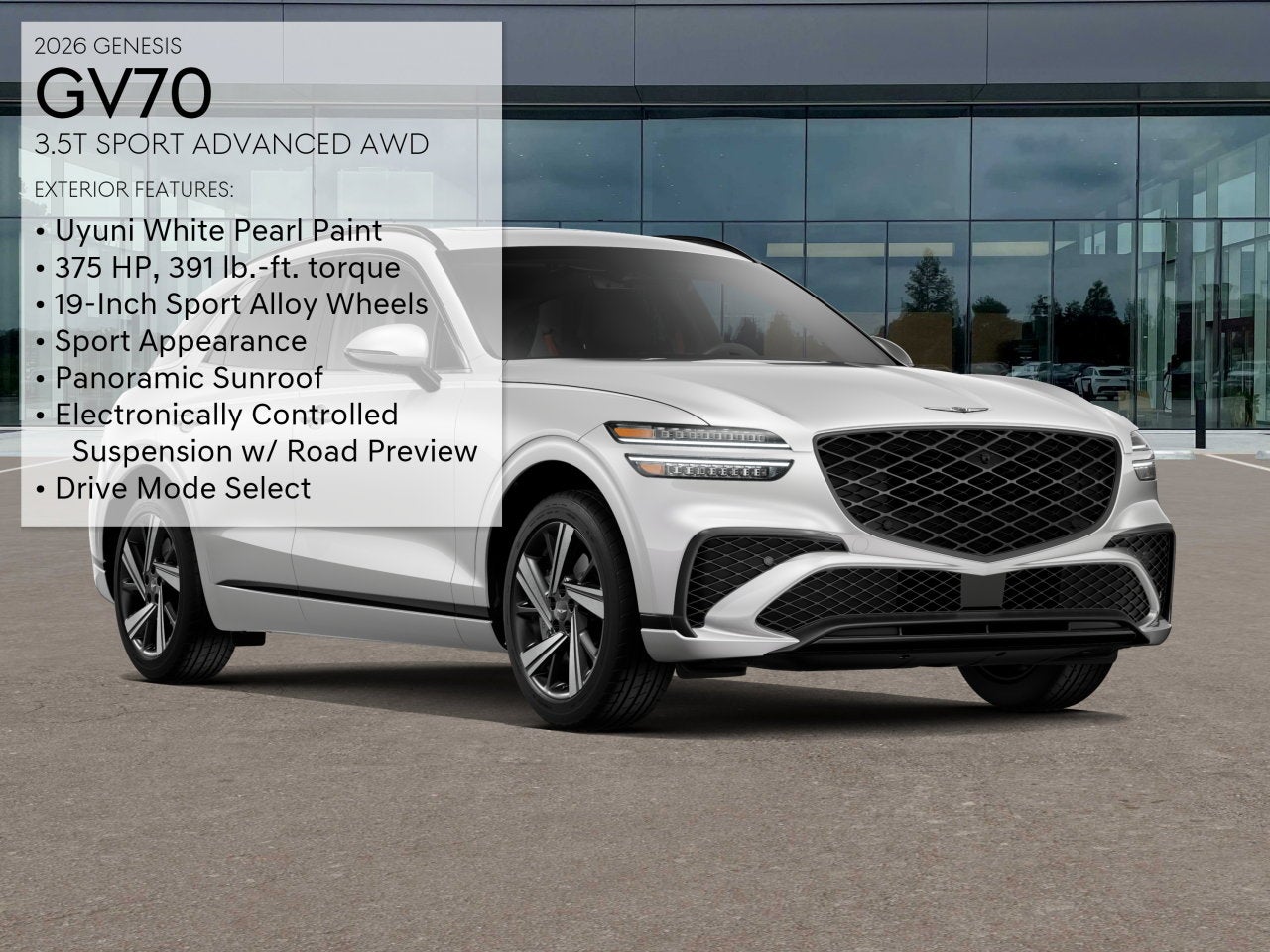 2026 Genesis GV70 3.5T SPORT ADVANCED