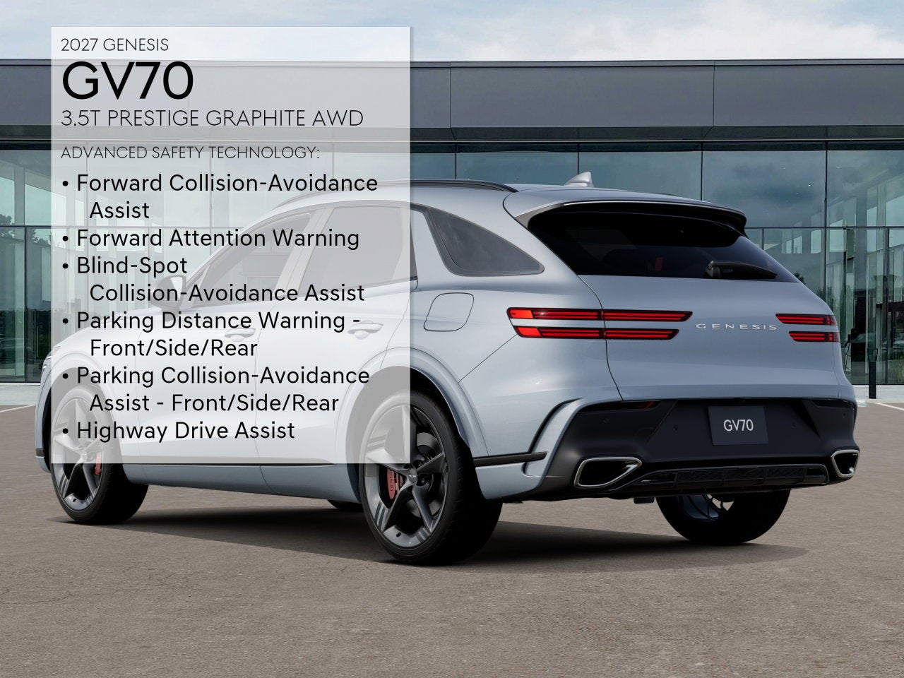 2027 Genesis GV70 3.5T PRESTIGE GRAPHITE