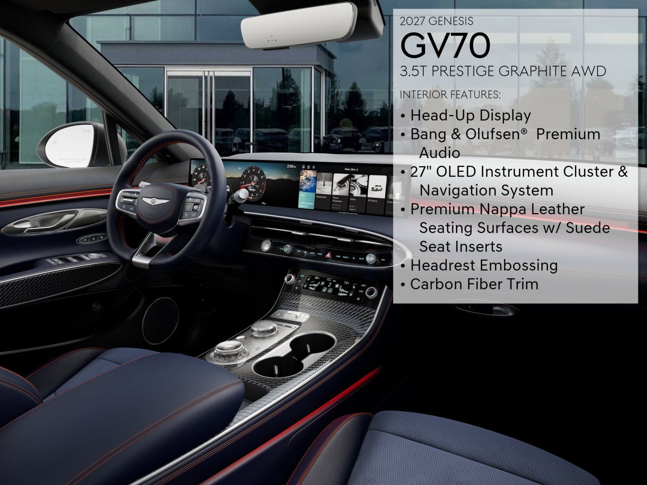 2027 Genesis GV70 3.5T PRESTIGE GRAPHITE