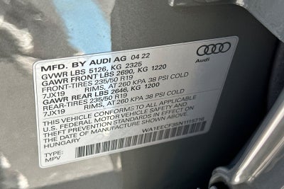 2022 Audi Q3 Premium Plus S Line quattro