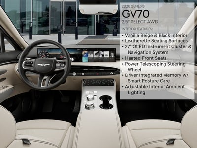 2026 Genesis GV70 2.5T Select