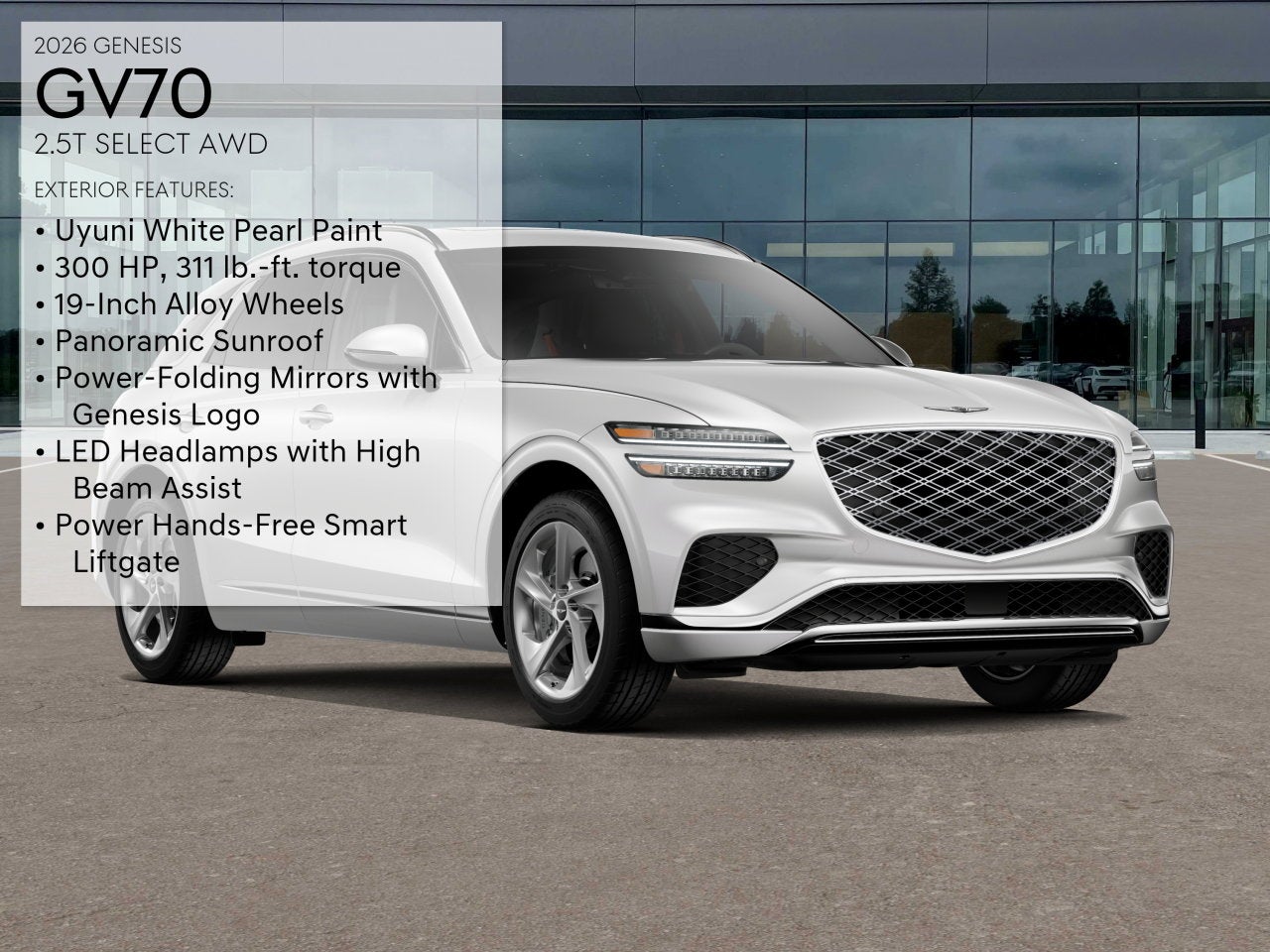 2026 Genesis GV70 2.5T SELECT