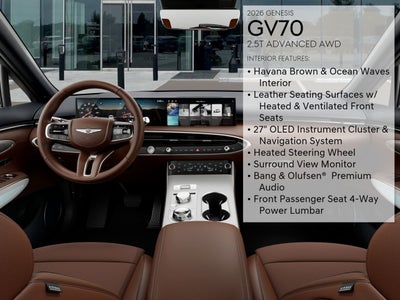 2026 Genesis GV70 2.5T ADVANCED