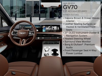 2026 Genesis GV70 2.5T ADVANCED