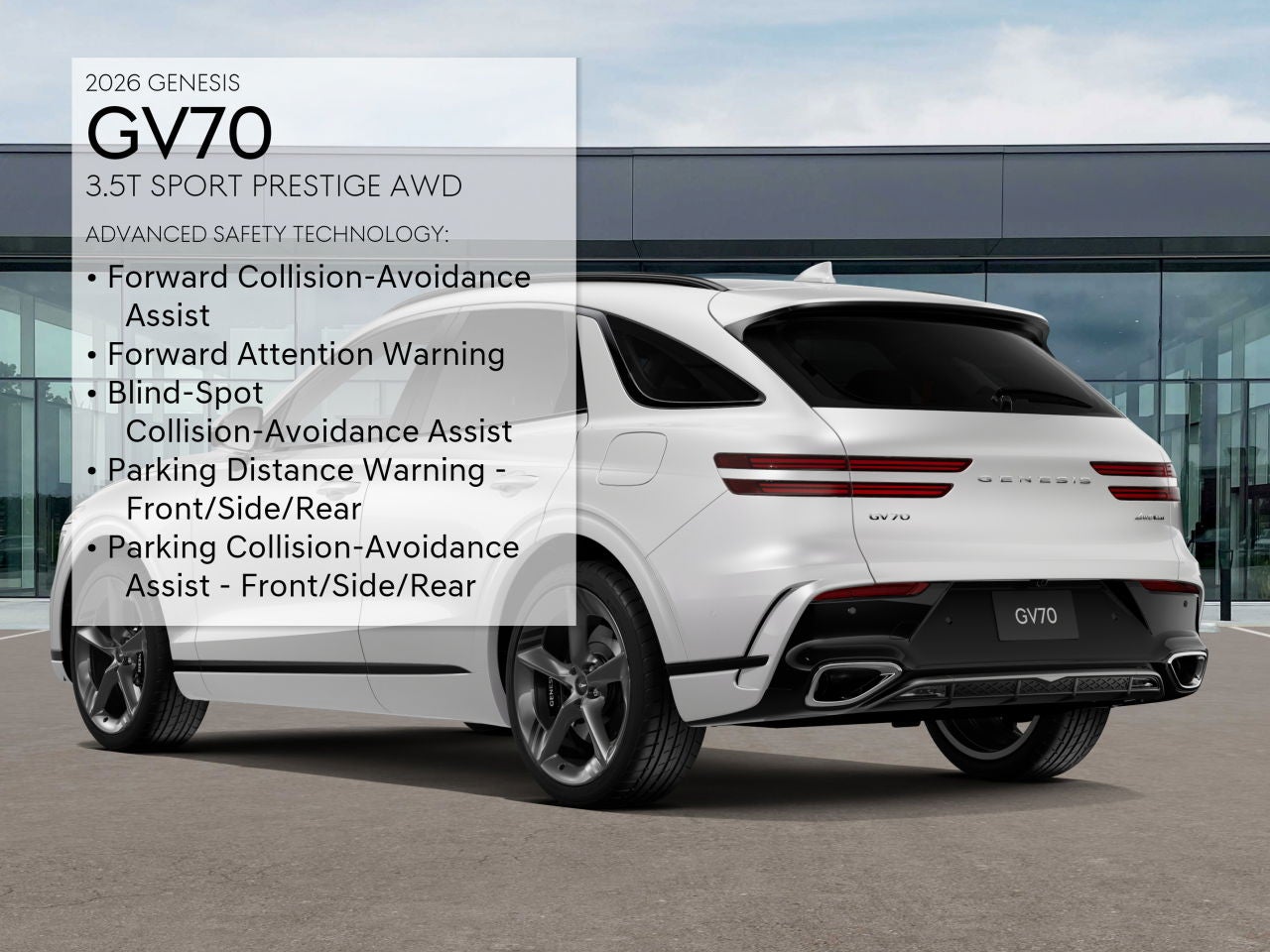 2026 Genesis GV70 3.5T SPORT PRESTIGE