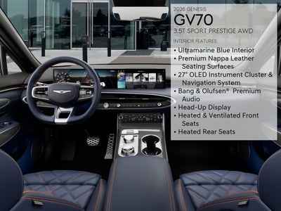 2026 Genesis GV70 3.5T SPORT PRESTIGE