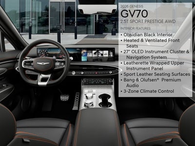 2026 Genesis GV70 2.5T SPORT PRESTIGE