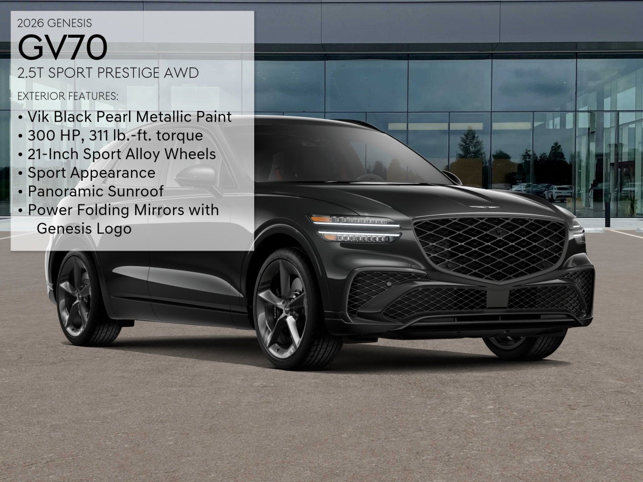 2026 Genesis GV70 2.5T SPORT PRESTIGE
