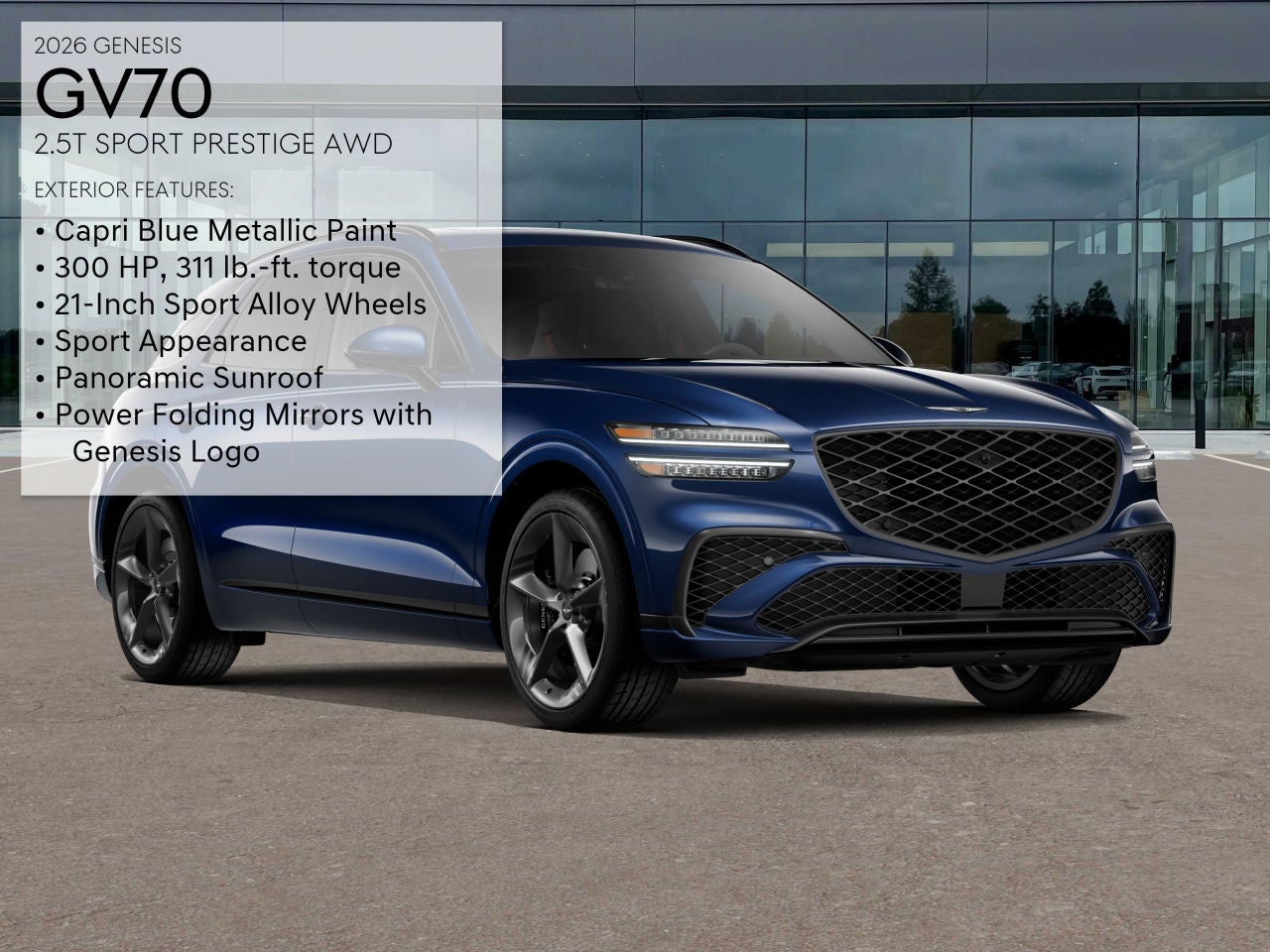 2026 Genesis GV70 2.5T SPORT PRESTIGE