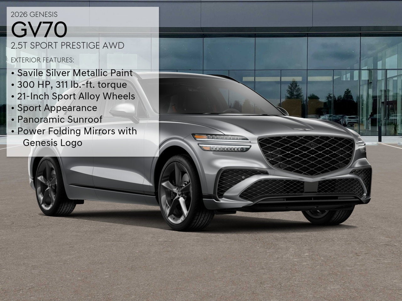 2026 Genesis GV70 2.5T Sport Prestige
