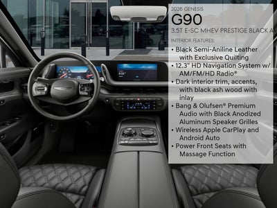 2026 Genesis G90 3.5T e-SC Prestige Black