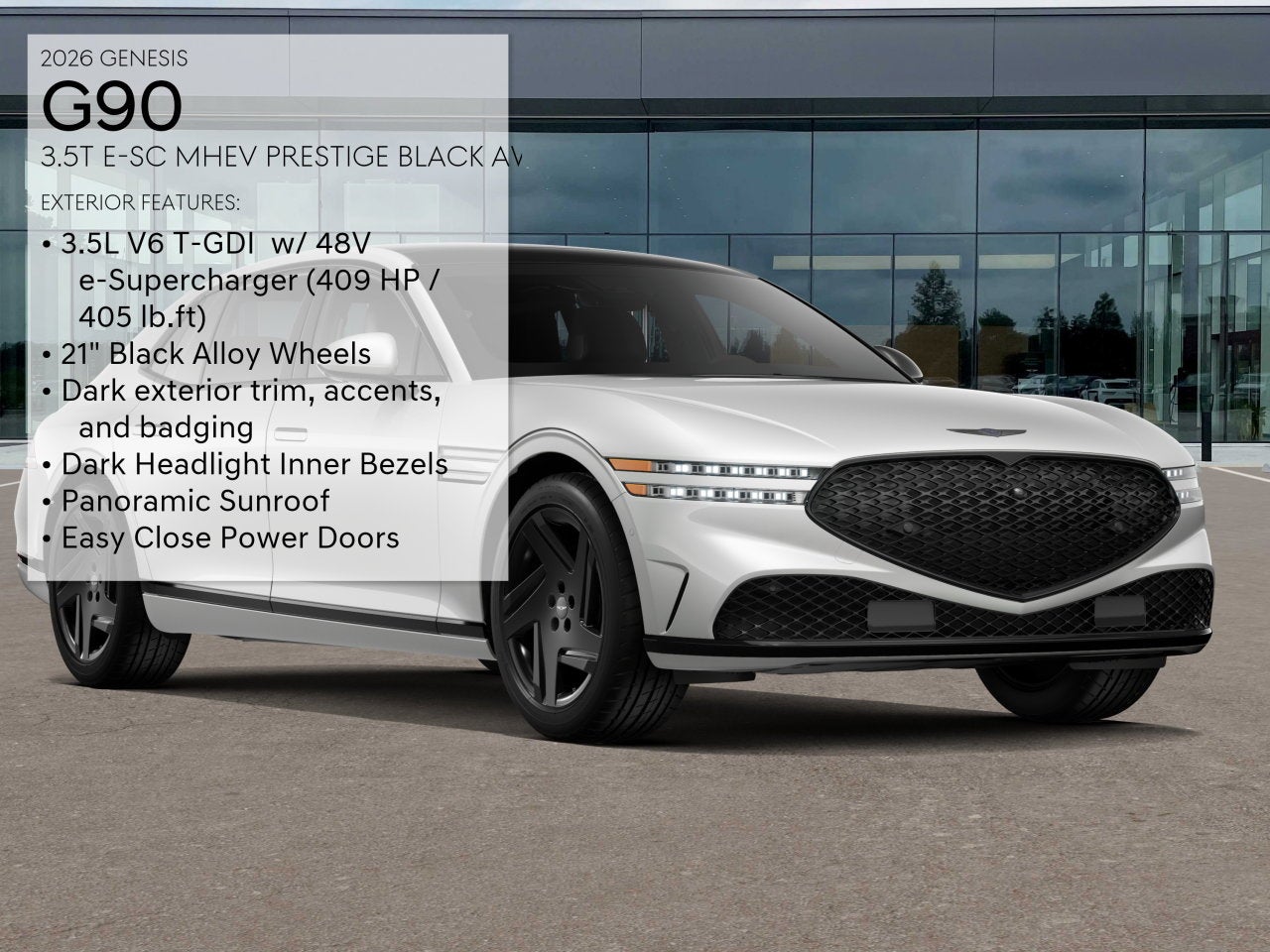 2026 Genesis G90 3.5T e-SC Prestige Black