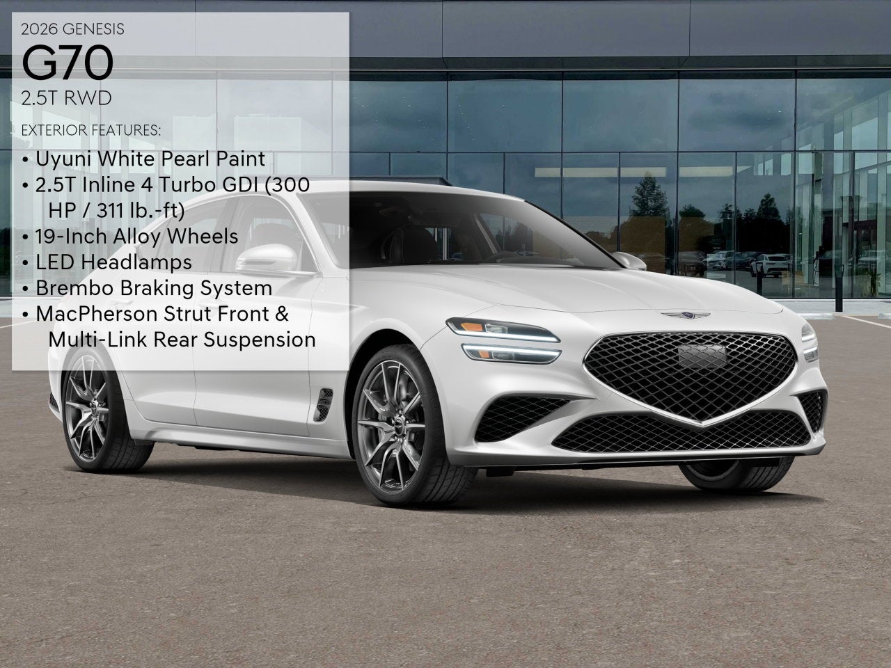 2026 Genesis G70 2.5T