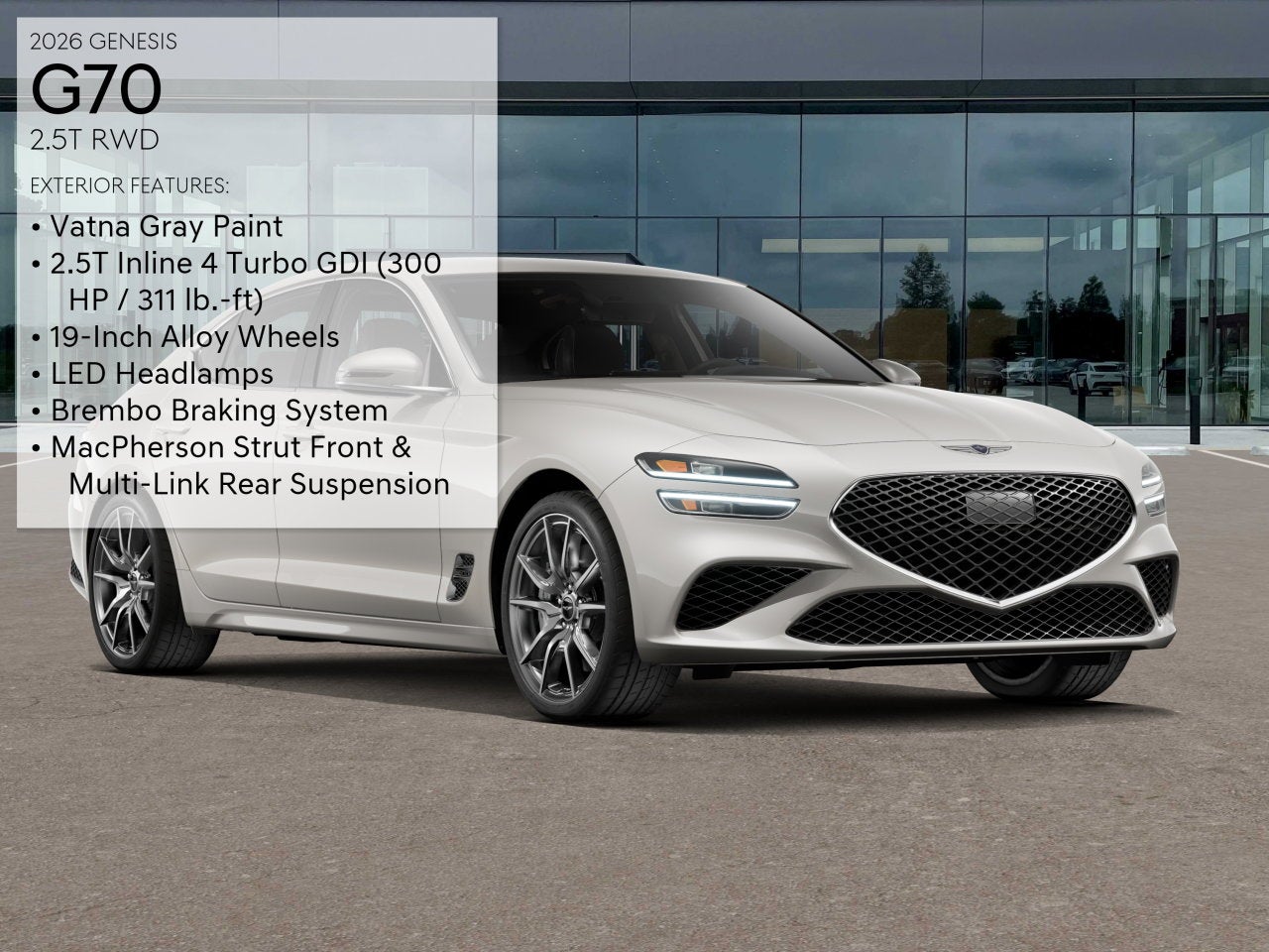 2026 Genesis G70 2.5T