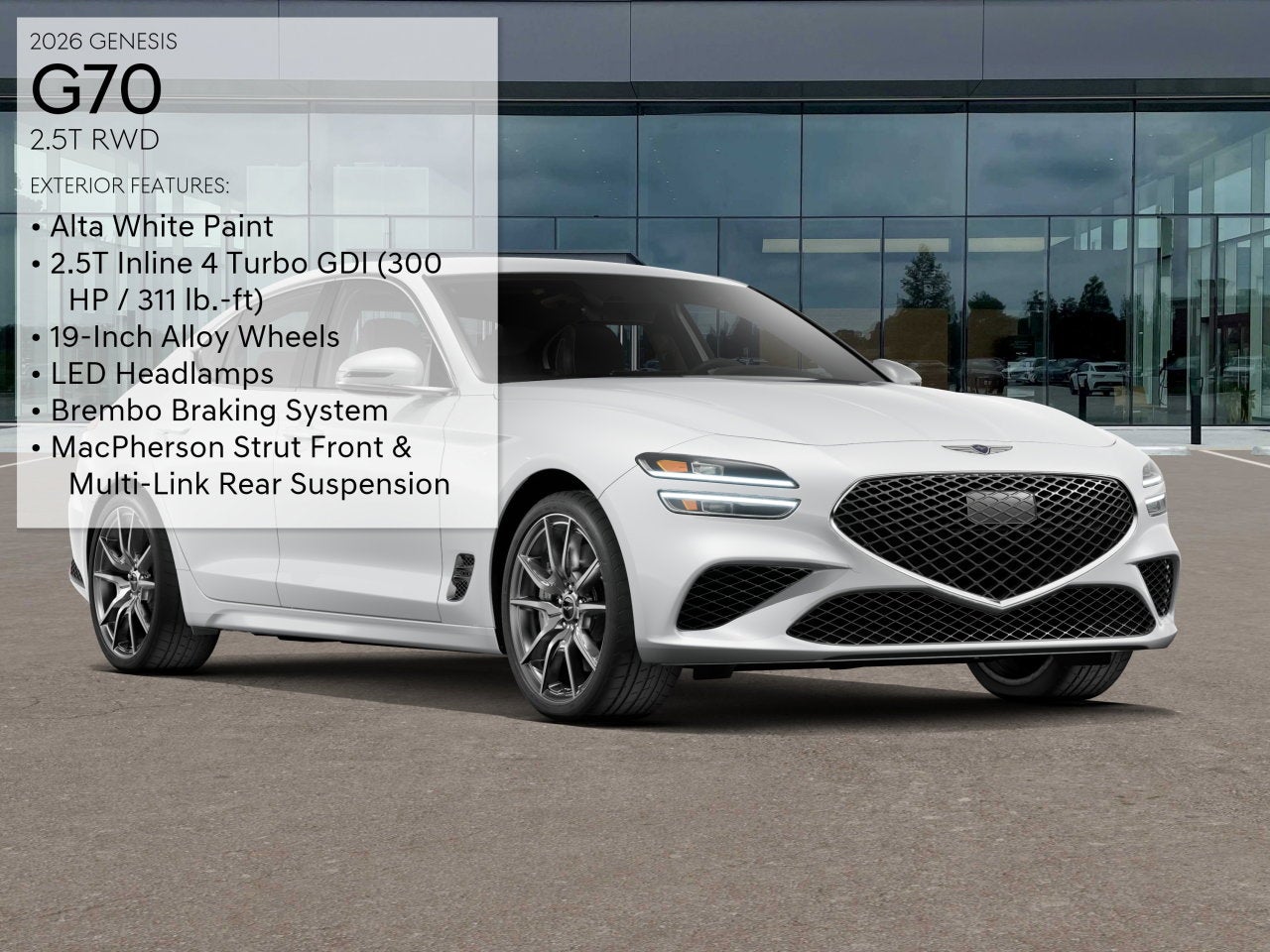 2026 Genesis G70 2.5T